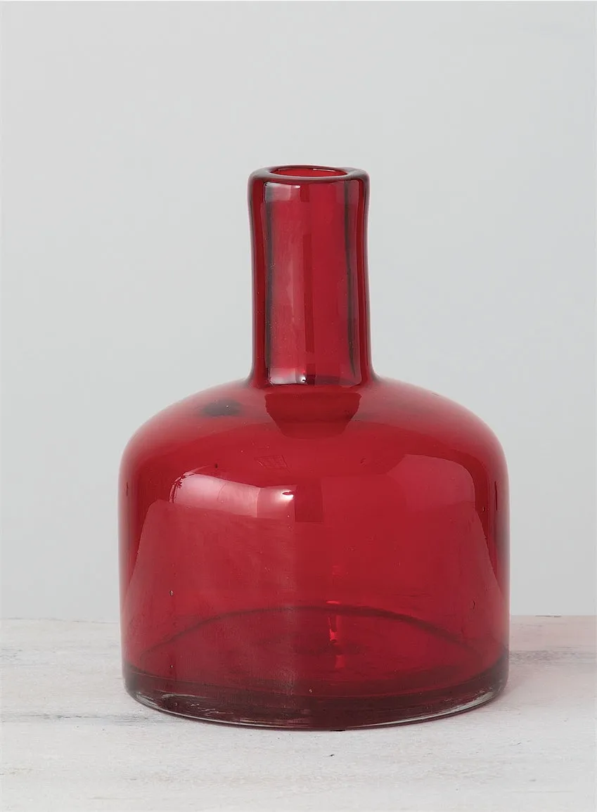 Red Glass Bottles