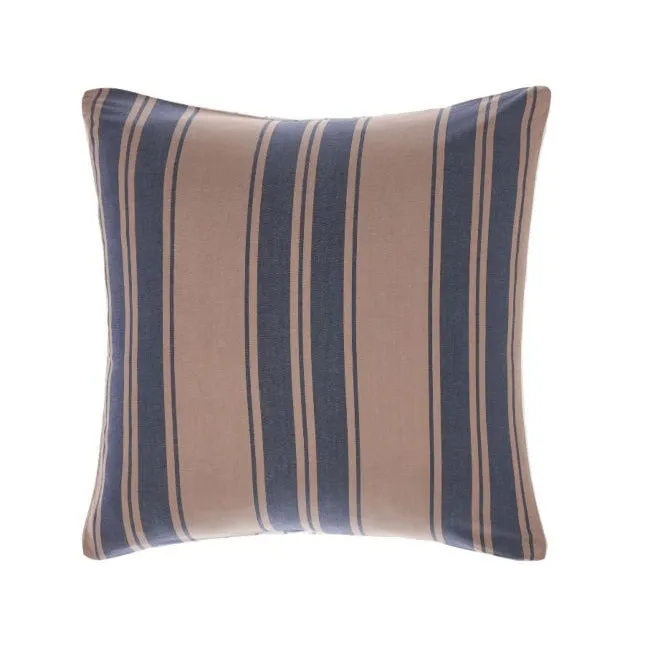 Renny Navy European Pillowcase by Linen House