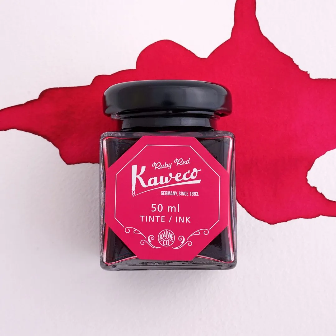 Ruby Red Kaweco Bottled Fountain Pen Ink 50ml