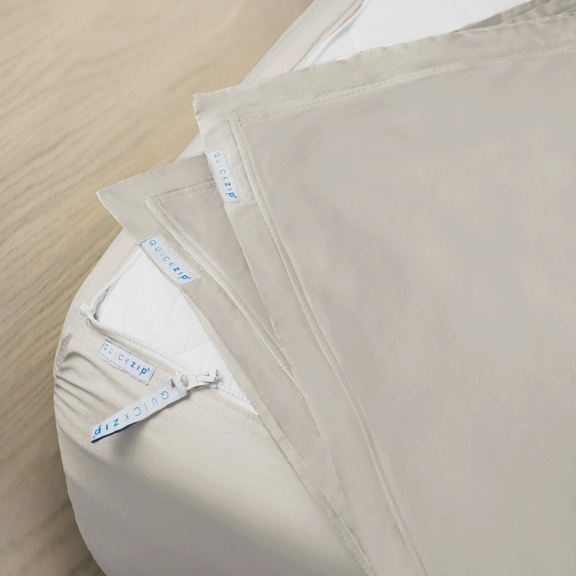 Sateen Fitted Sheet (Base   Zip Sheet ) - Full