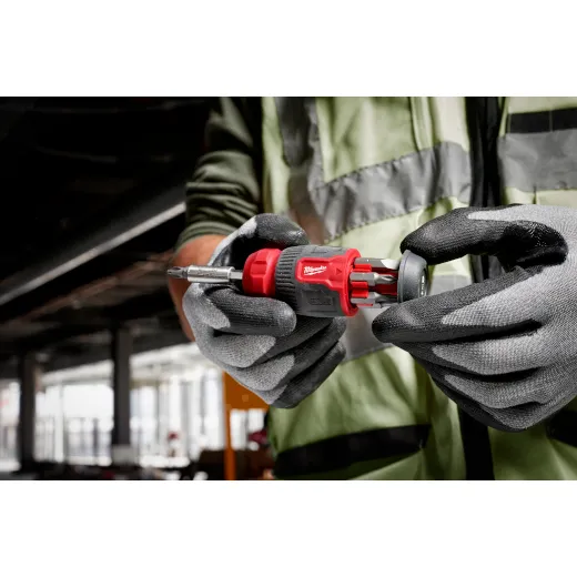 Screwdriver - Milwaukee 8-in-1 Compact Multi-Bit Screwdriver, 48-22-2910