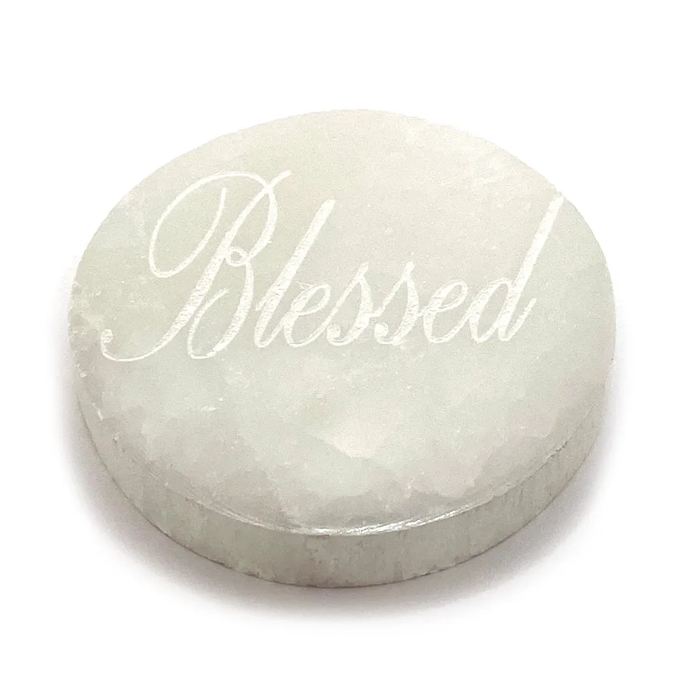 Selenite Blessed Coaster