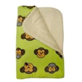 Silly Monkey Ultra-Plush Dog Blanket - Lime