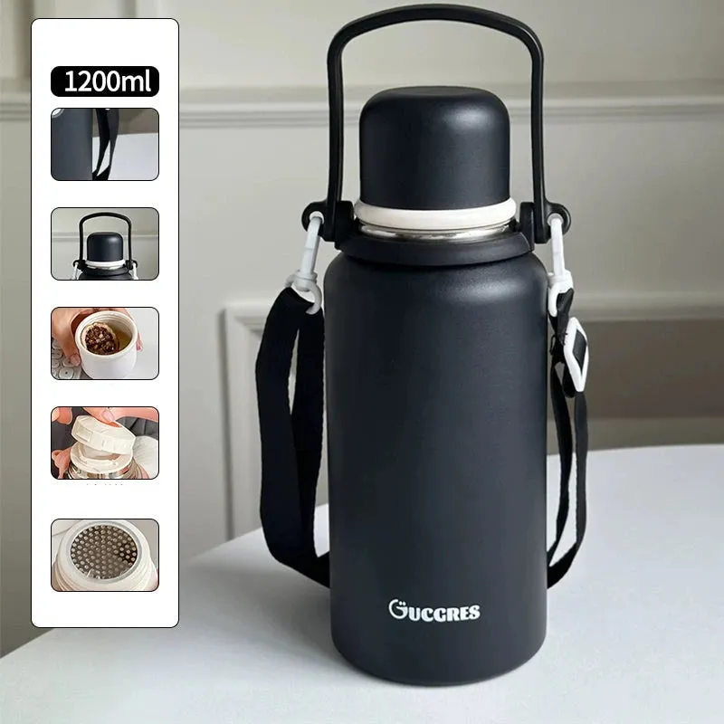 Simple Insulated Thermos Mug - Portable Tea Cup