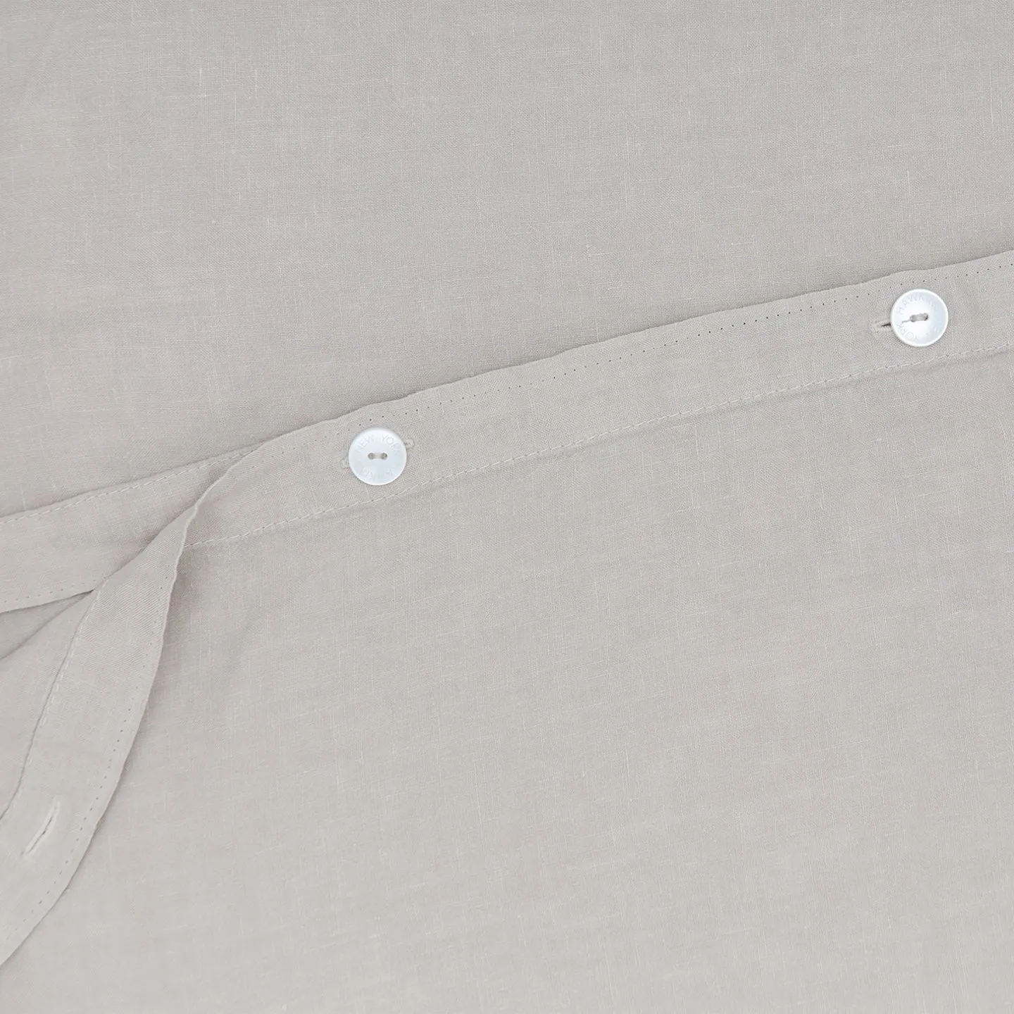 Simple Linen Duvet - Light Grey