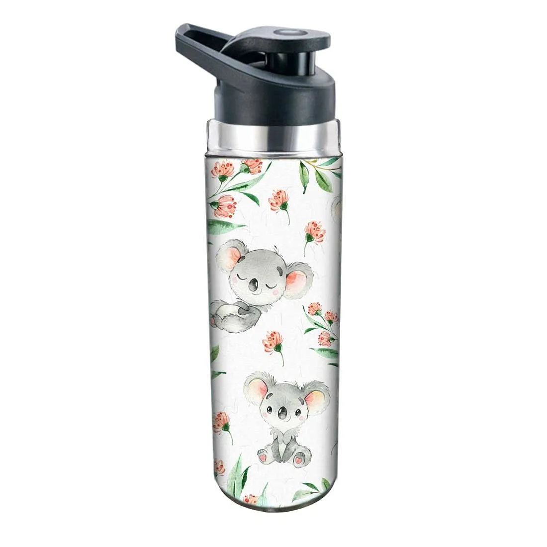 Sipper Stainless Steel Water Bottle for Kids - Cute Koala