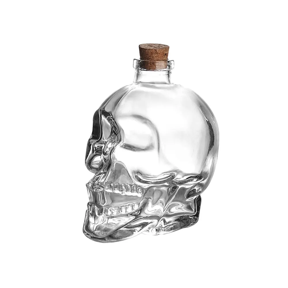 Skull Glass Bottle - Large