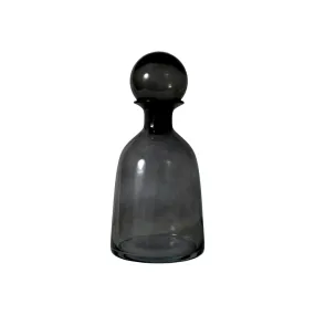 Smokey Glass Decanter 15x33cm with Ball Lid