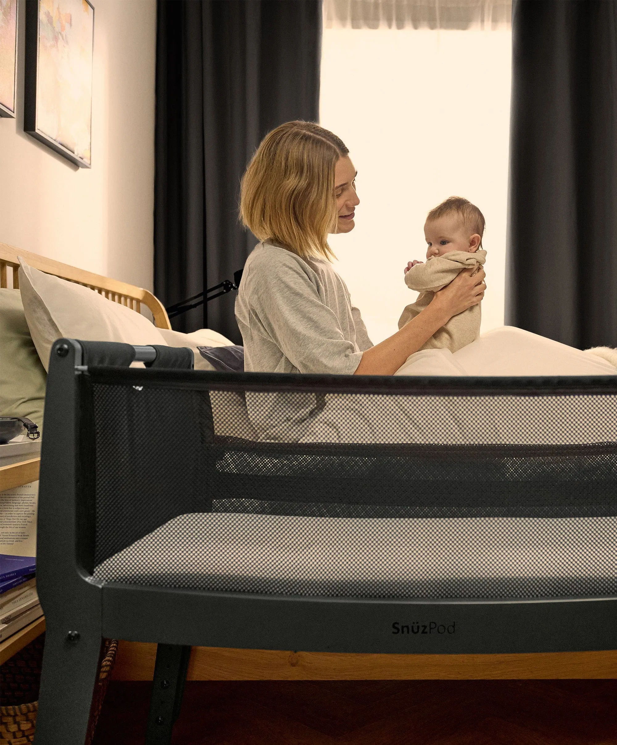 SnuzPod Studio Bedside Crib - Brooklyn