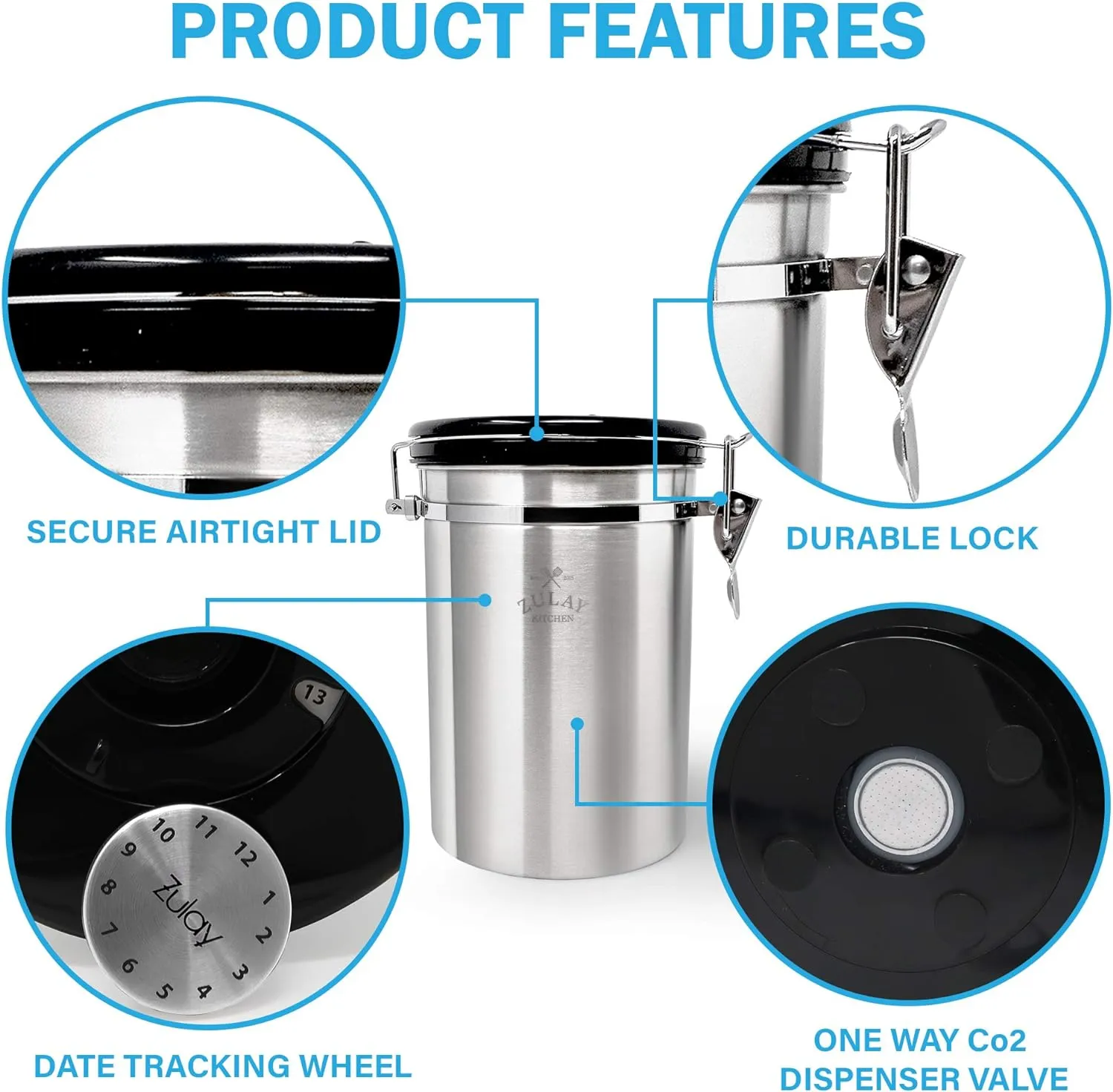 Stainless Steel Coffee Canister