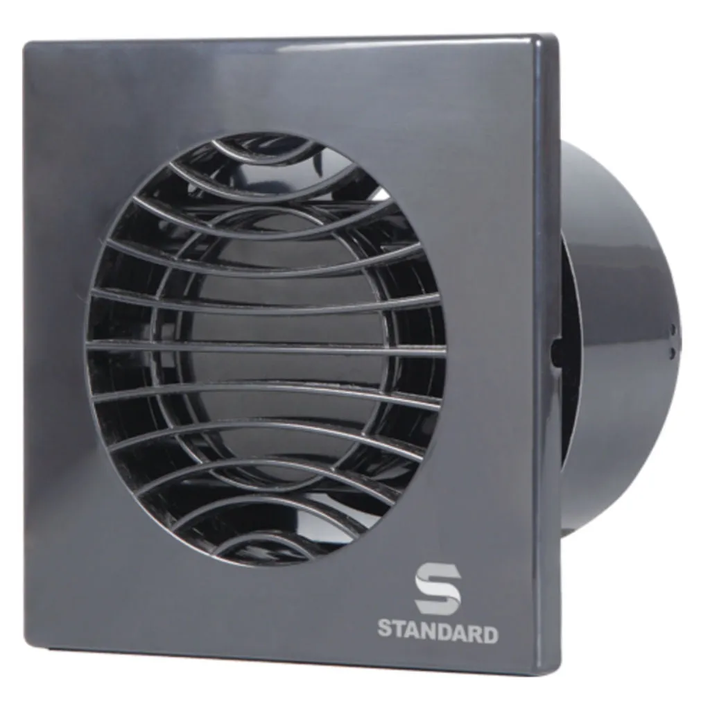 Standard Refresh Air Window Exhaust Fan 150 mm Black FSVVEDWBLK6