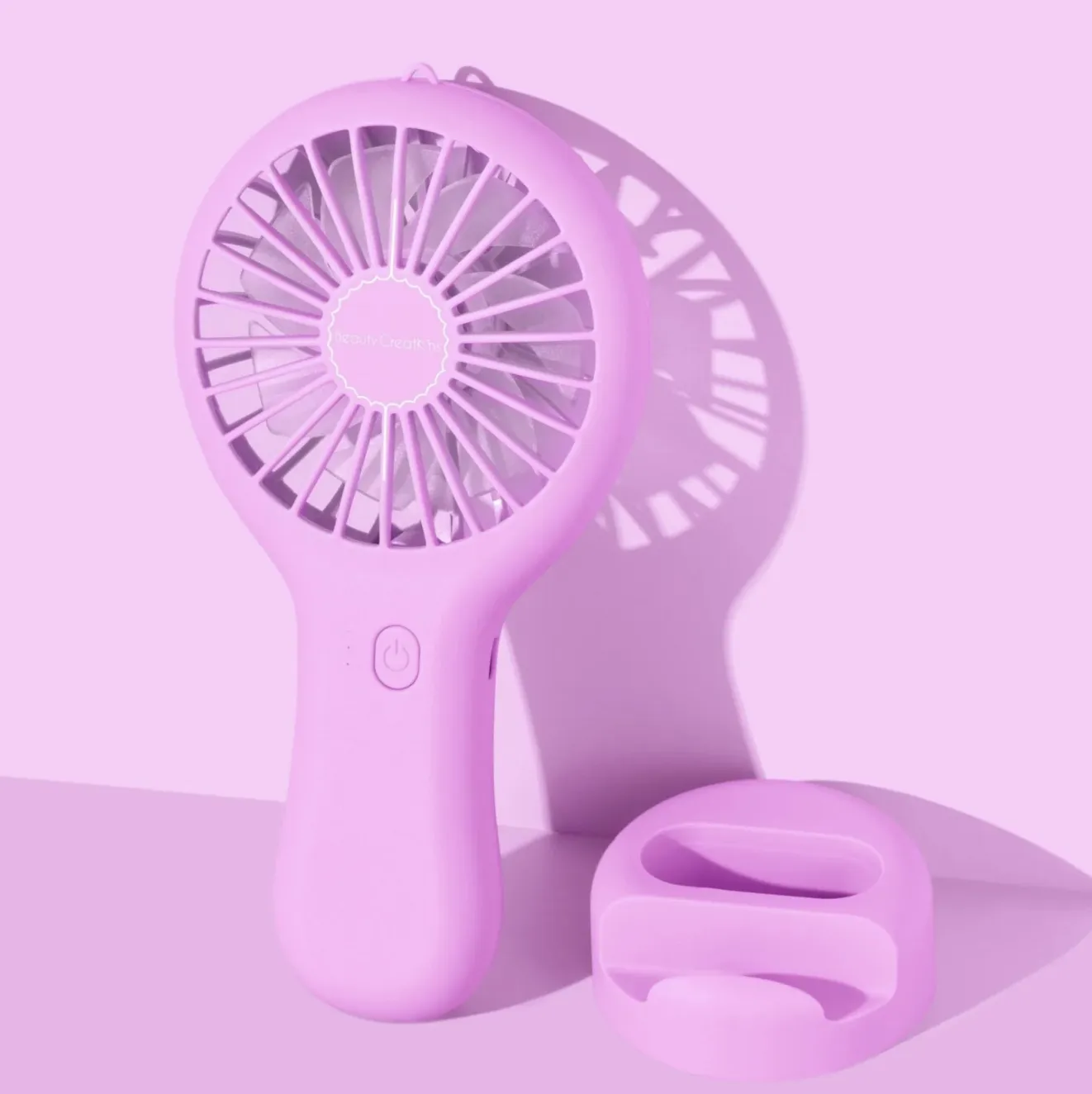 Stay Cool Handheld USB Chargeable Mini Fan Purple