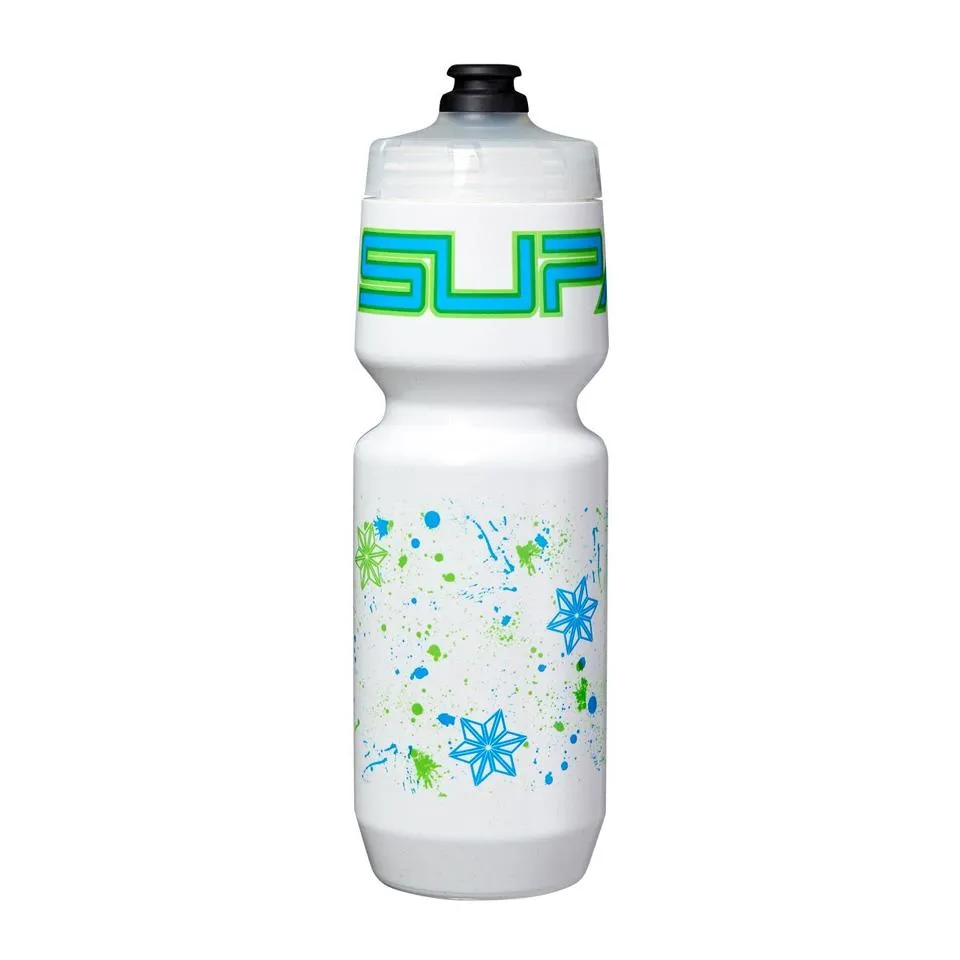 SUPACAZ BOTTLE SPLAT NEON GREEN / BLUE