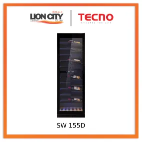 Tecno SW 155D 143-Bottle Built-in Wine Chiller (Full Black) SW155D