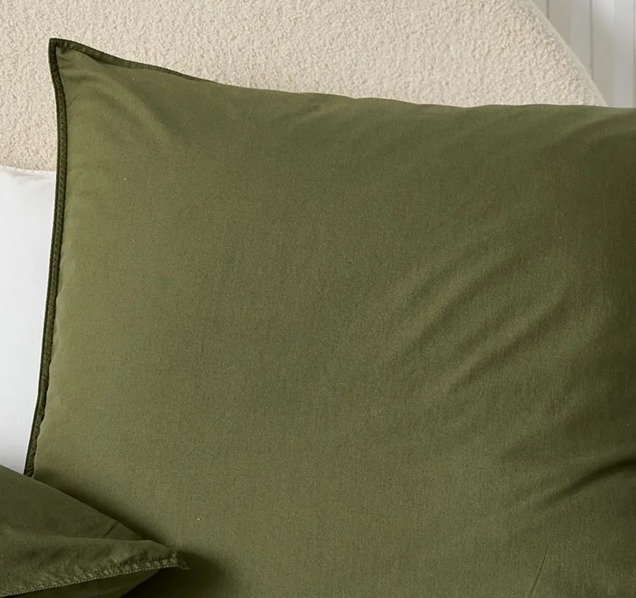 Terra European Pillowcase Olive