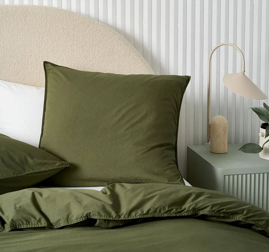 Terra European Pillowcase Olive