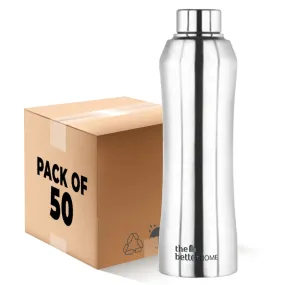 The Better Home Steel Water Bottle (50Pcs-1 Litre) Water Bottle For Kids School | Water Bottle For Home | Leak- Proof BPA Free | Gym Water Bottle | Water Bottle For Office | Aesthetic Water Bottle