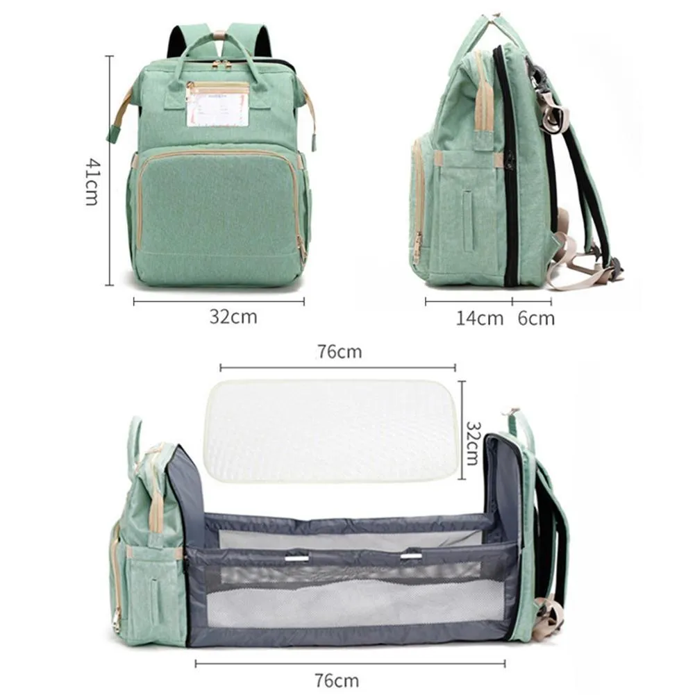 The Emma 2-in-1 Crib Diaper Bag Backpack