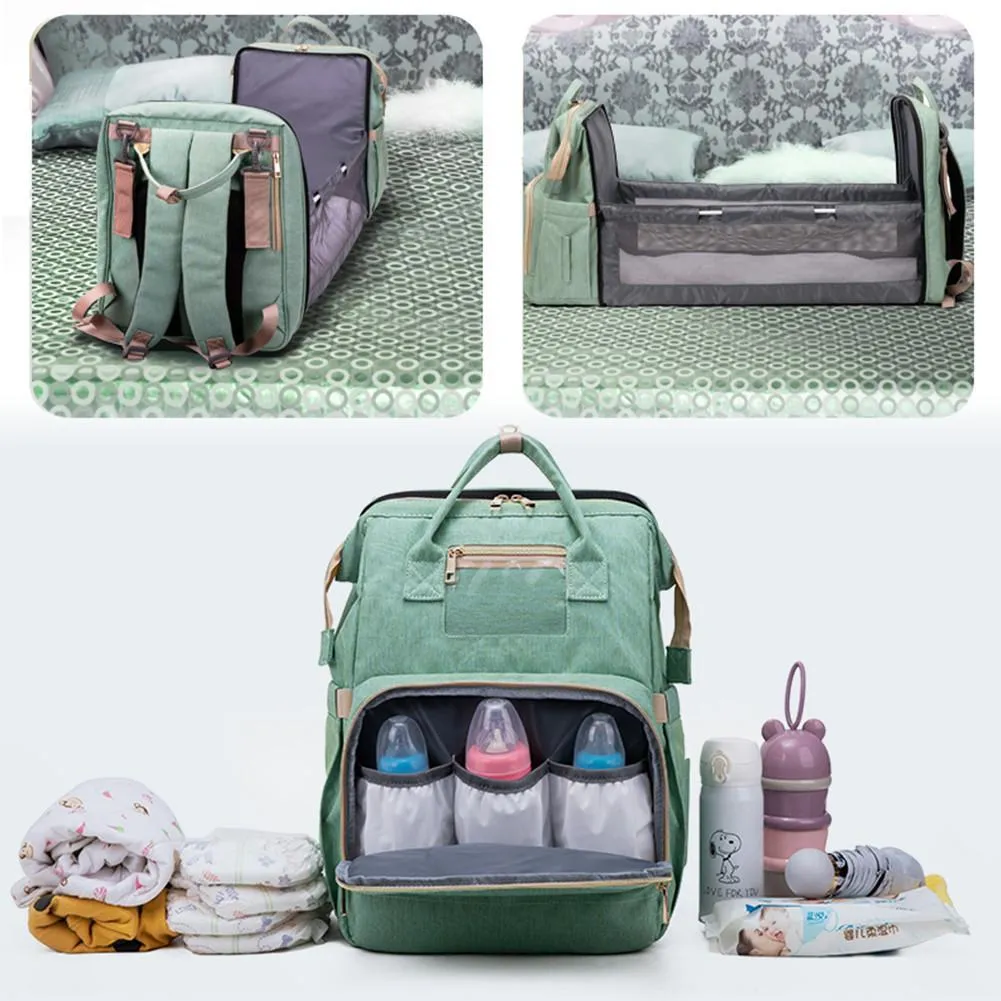 The Emma 2-in-1 Crib Diaper Bag Backpack