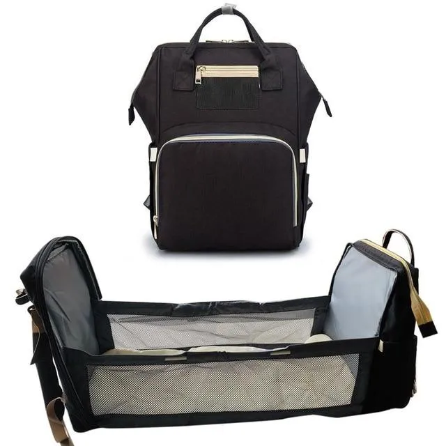 The Emma 2-in-1 Crib Diaper Bag Backpack