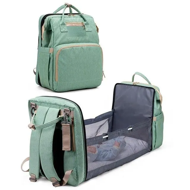 The Emma 2-in-1 Crib Diaper Bag Backpack