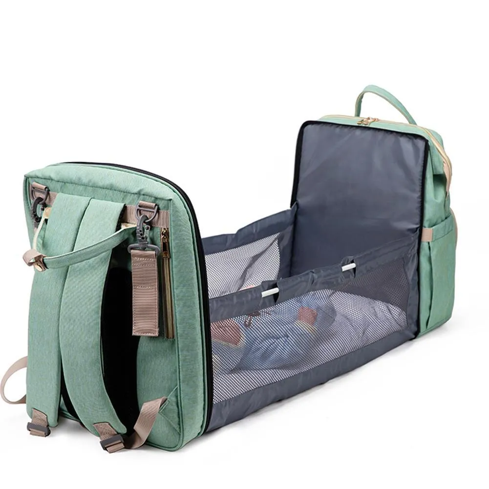 The Emma 2-in-1 Crib Diaper Bag Backpack