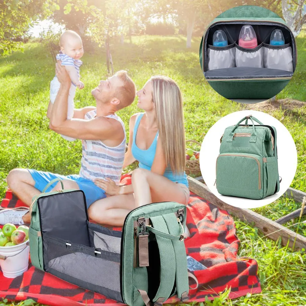 The Emma 2-in-1 Crib Diaper Bag Backpack