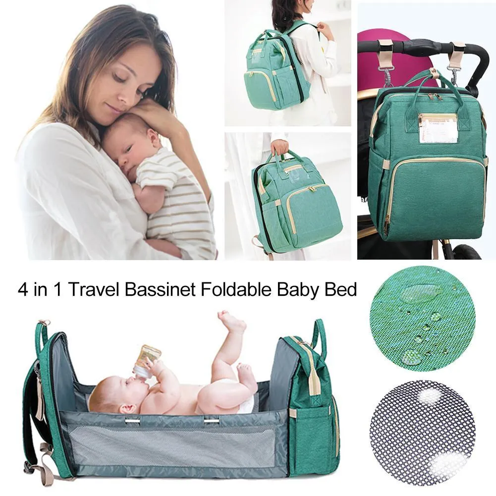 The Emma 2-in-1 Crib Diaper Bag Backpack