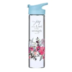 The Joy of the Lord Glass Water Bottle WBT118