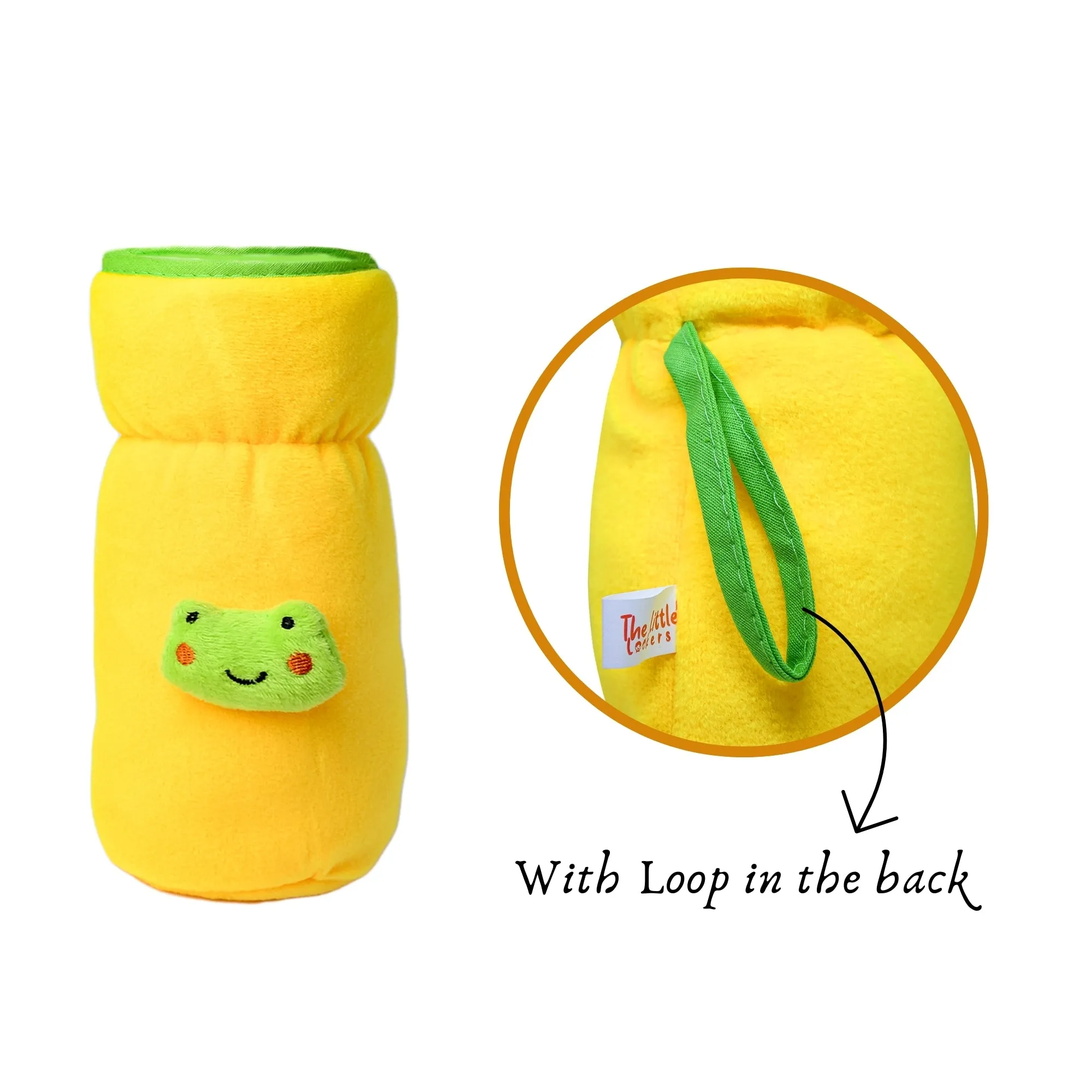 THE LITTLE LOOKERS Bottle Cover for Philips Avent/Wide Neck Feeders Soft Plush Stretchable Baby Feeding Bottle Cover with Easy to Hold Strap Wide Neck 240-330ml/8-11OZ