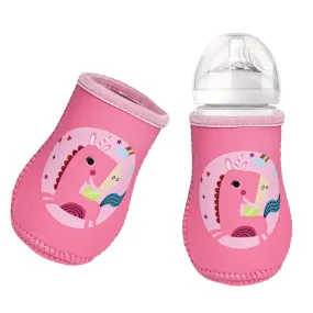 THE LITTLE LOOKERS Cute Animated Patterned Soft Stretchable Baby Feeding Bottle Cover for 125ml, 150ml to 240ml (Pack of 1)