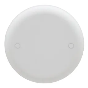 Thomas & Betts Carlon Ceiling Fan Box Cover, Round, Blank, 4-Inch Diameter, White