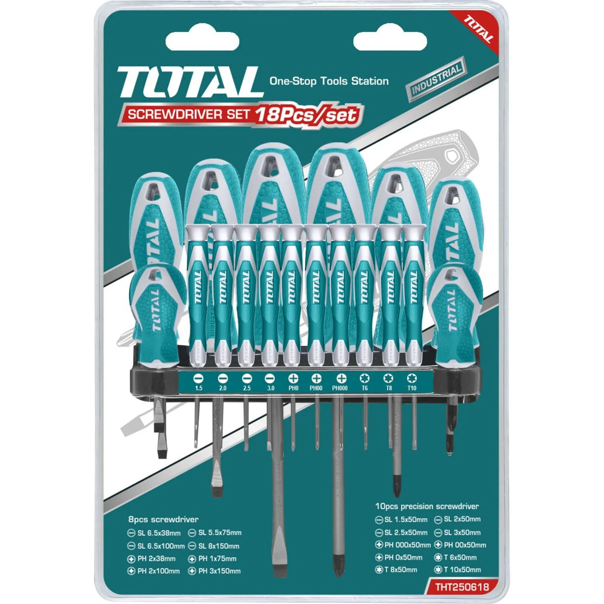 TOTAL | Screwdriver & Precision Set 18Pc