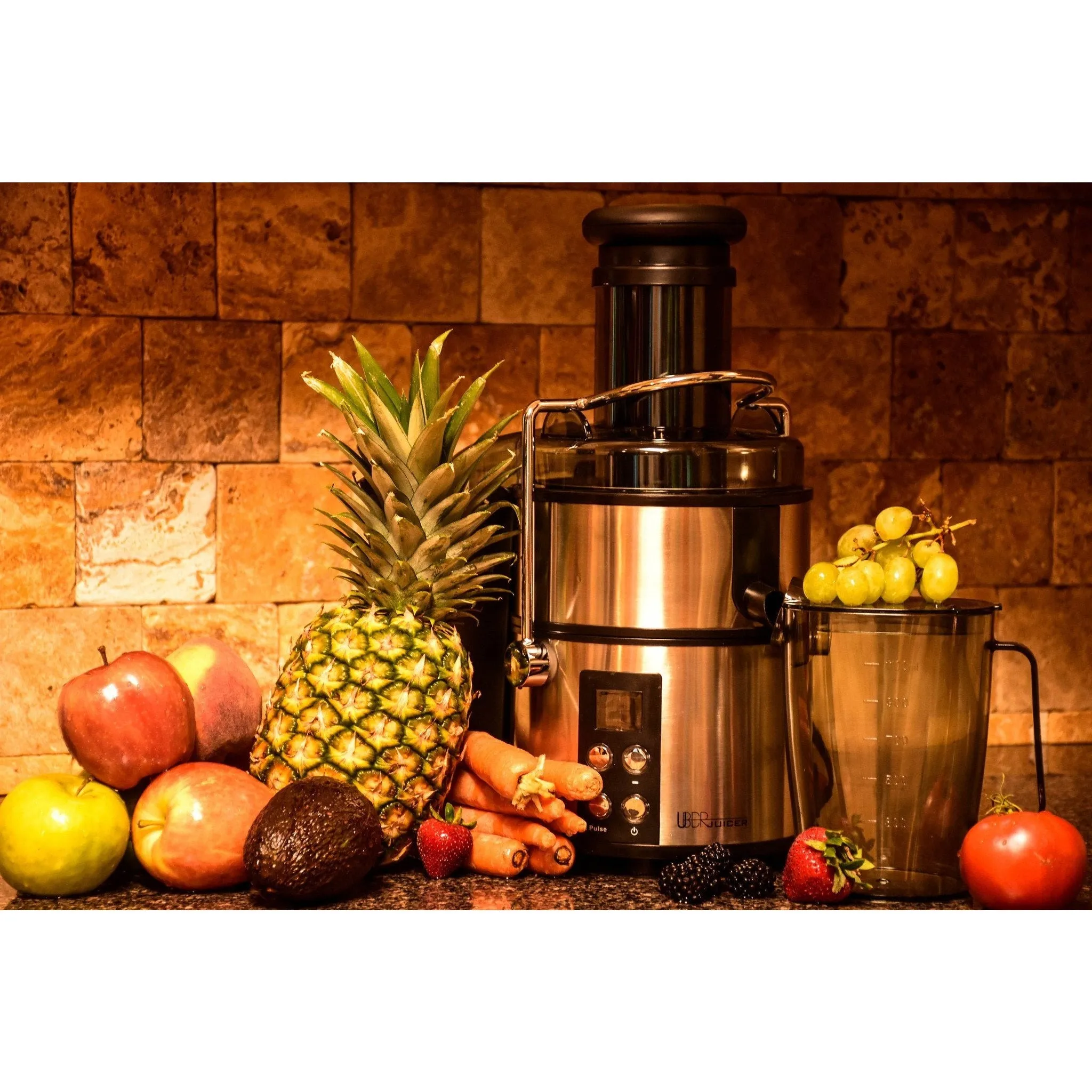 Uber Appliance UB-CJE Juicer 800W, 4-Speed, LED Display, Centrifugal Juicer (SS)