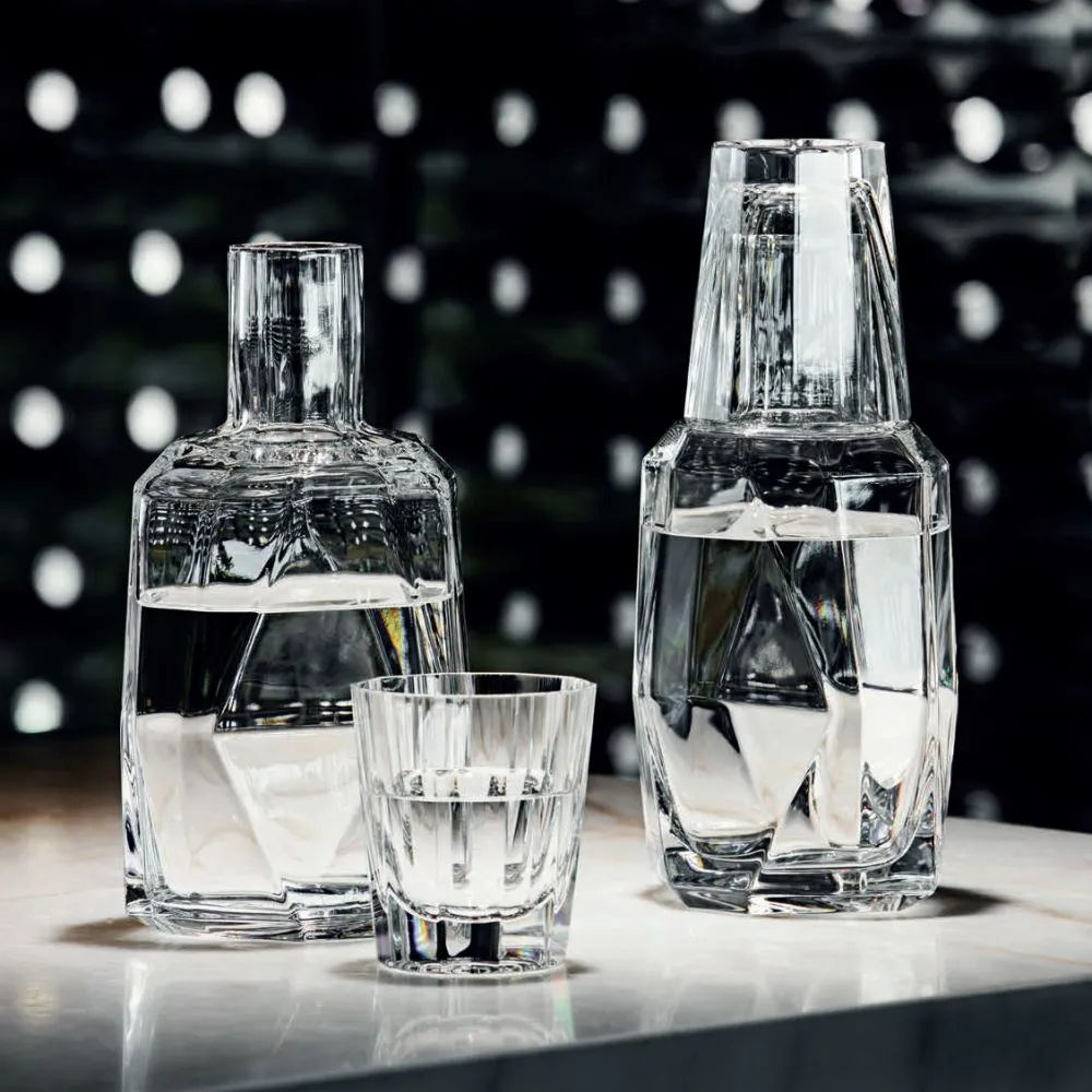 Vista Alegre Bimini water set: bottle & glass