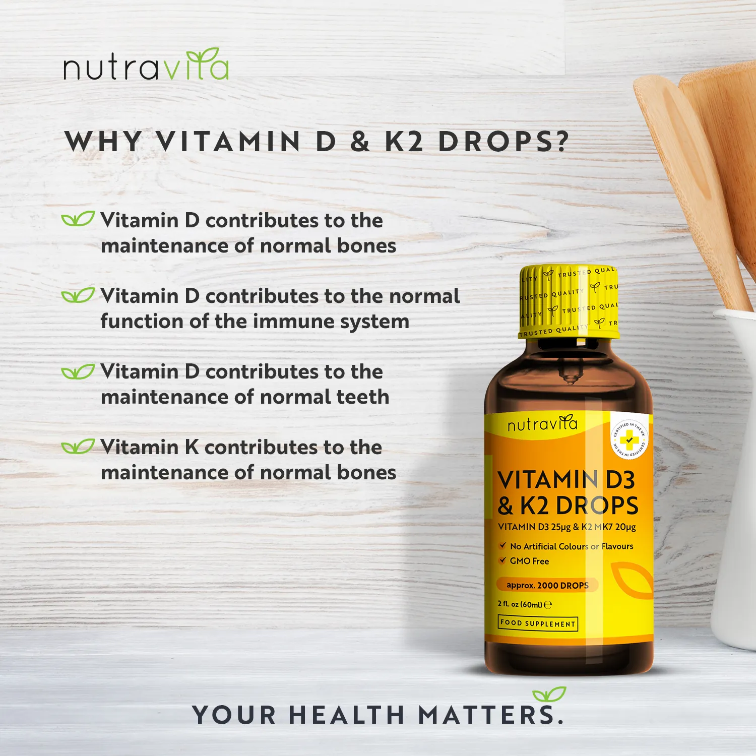 Vitamin D3 & K2 Drops