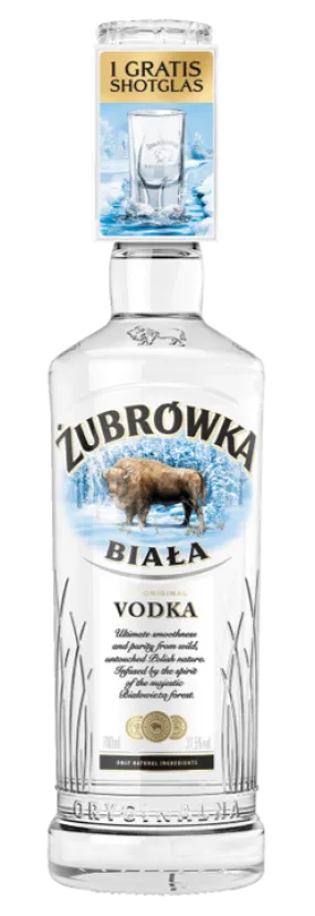 Vodka Zubrowka Biala 37.5% 0,7L shot