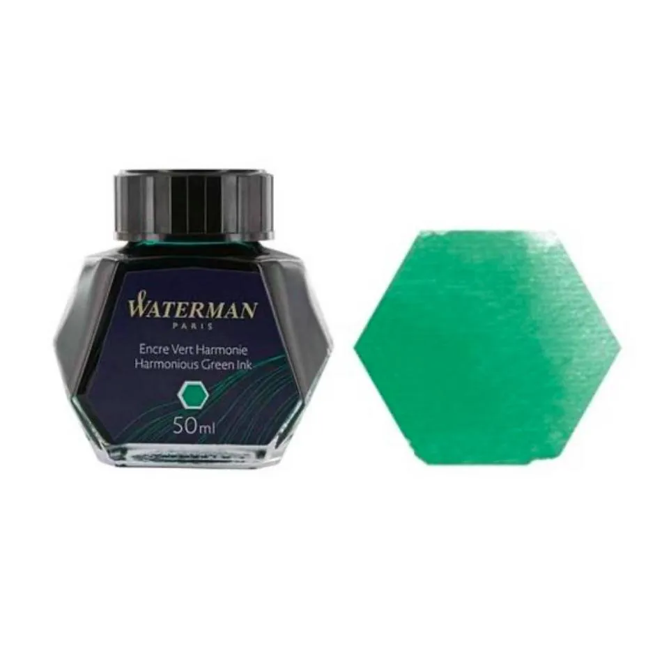 Waterman Fountain Pen Bottled Ink - Harmonious Green