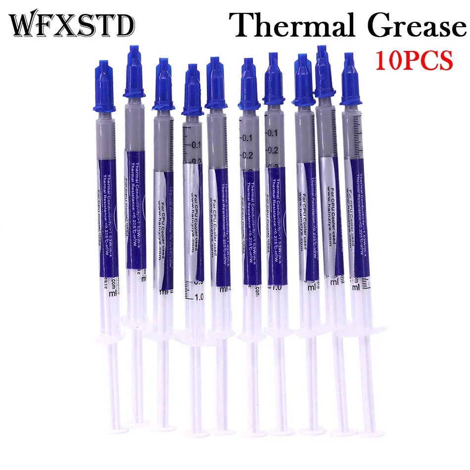 WFXSTD 10PCS New Thermal Grease Paste Compound Silicon Scraper CPU HeatSink Processor GPU Cooling silicone Fan Thermal Paste