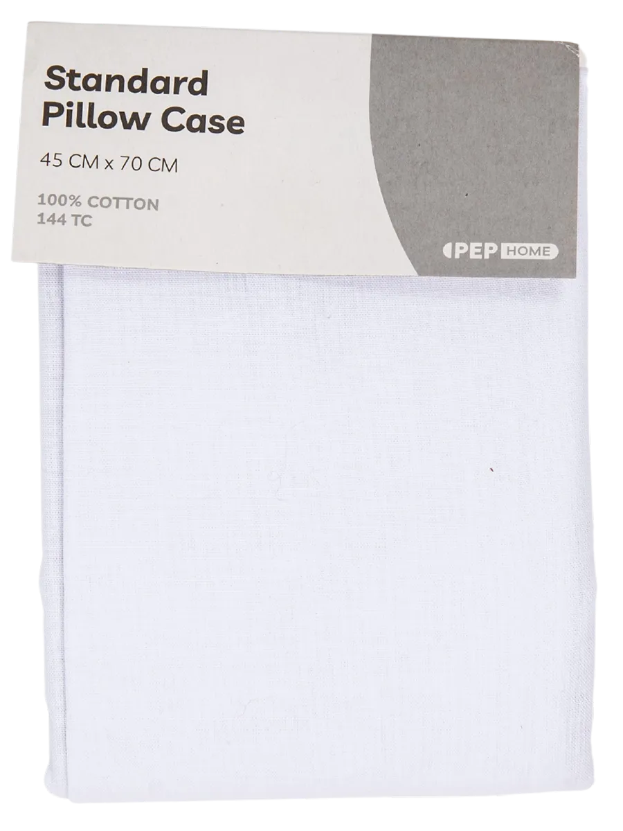 White Cotton Pillowcase